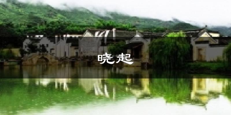 婺源晓起天气预报未来一周